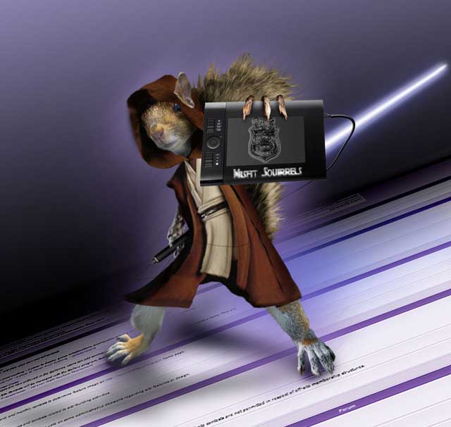 classic jedi squirrel by ElectronChaser